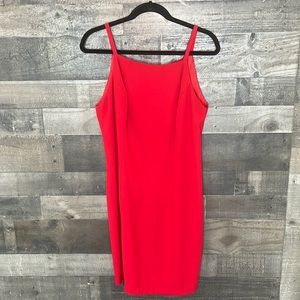 Formal Red Urban Girl Midi Dress